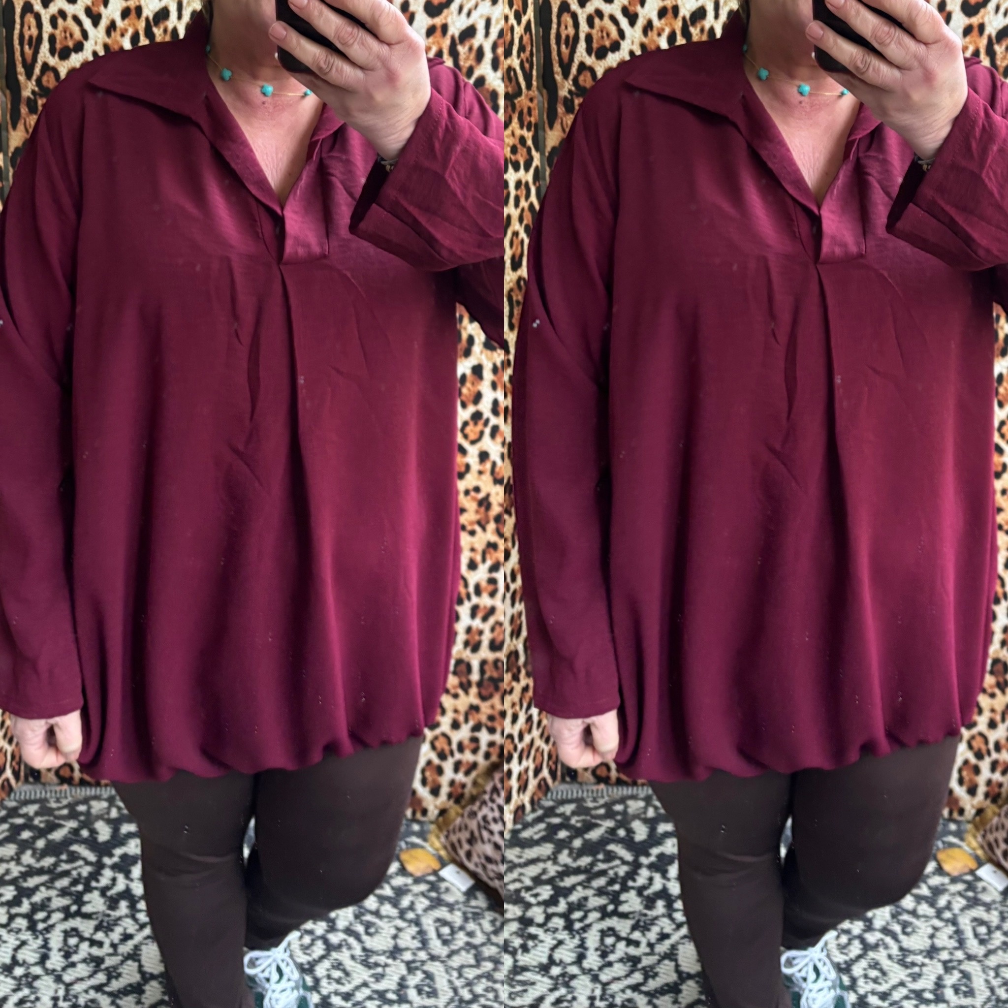 BOHO CHIQUE KRAAGJE EFFEN KLEUR MATEN 46/48 TOT 52/54
