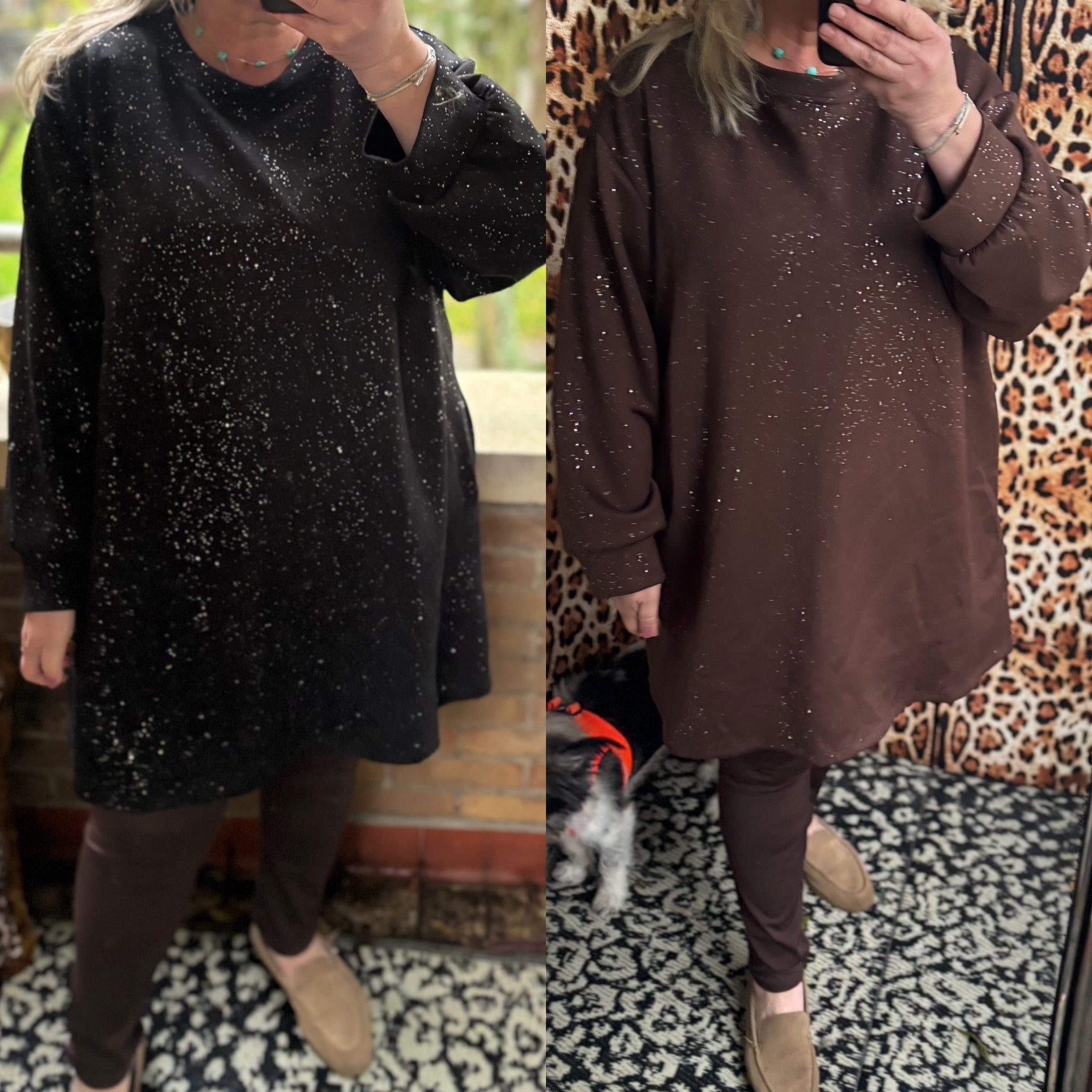 LANGE COMPHY SWEATER BLING MATEN 46 TOT 54