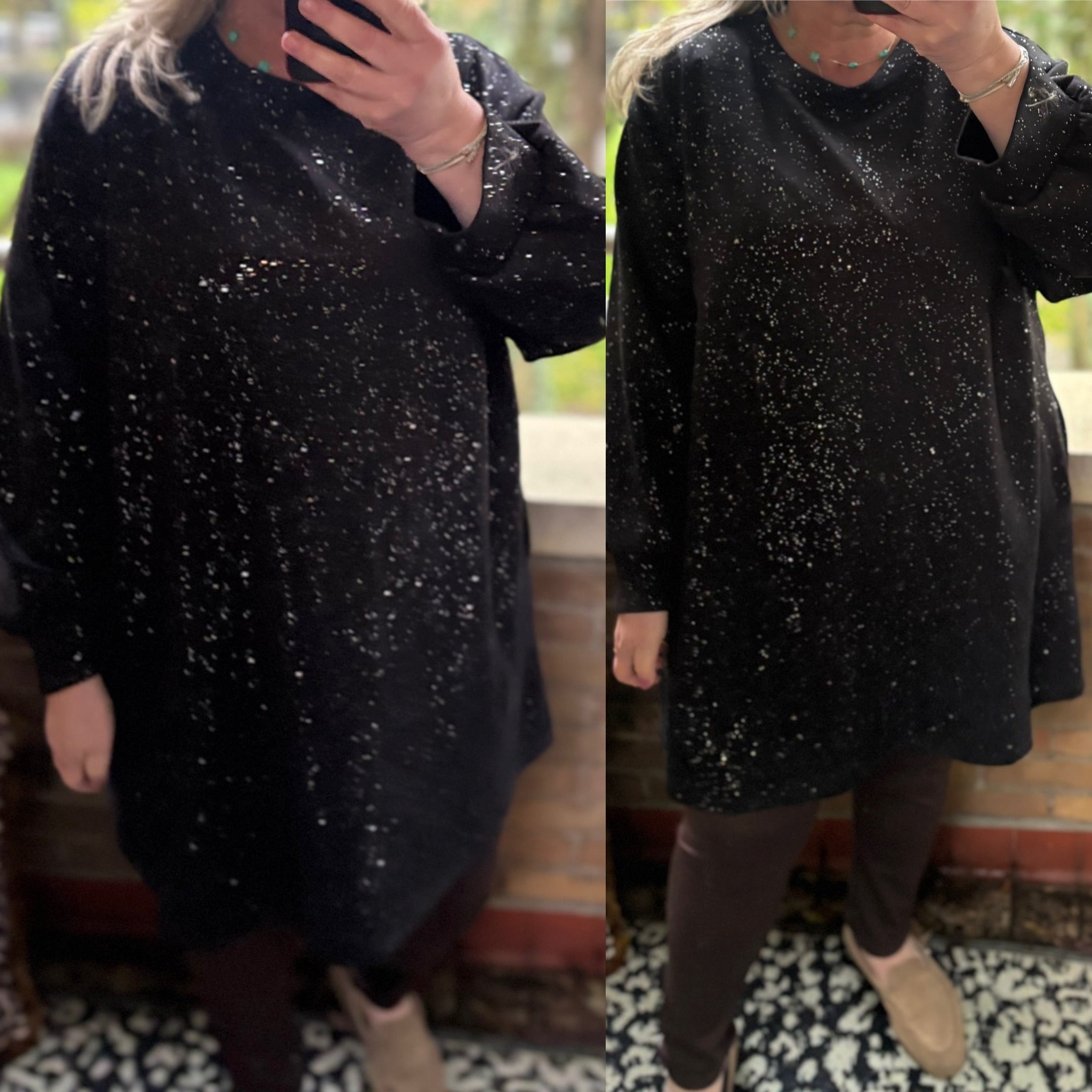 LANGE COMPHY SWEATER BLING MATEN 46 TOT 54