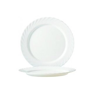 Luminarc Trianon - Assiette à dessert - Blanc - D19cm - Opale - (lot de 6).