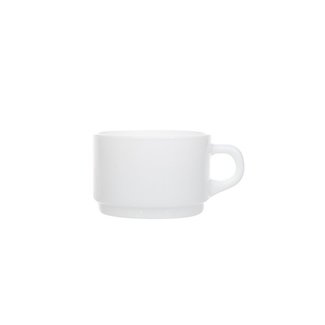 Luminarc Empilable - Tasse à café - Blanc - 28cl - Verre - (lot de 6).