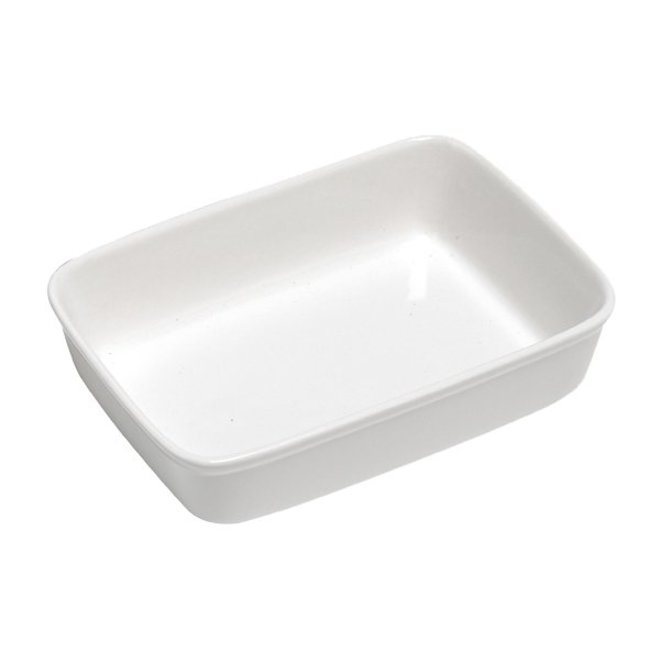 C&T Plat à Four Gourmet Blanc 30x21.5cm Rectangle H6.2cm (lot de 4)