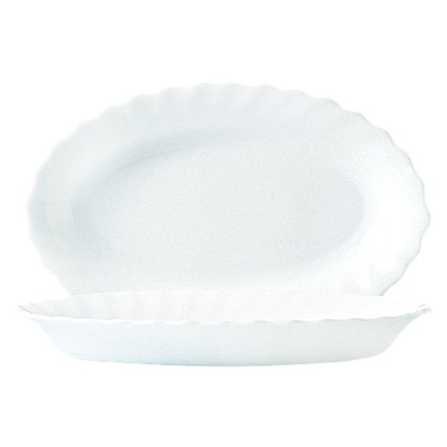 Luminarc Trianon - Assiette plate - Blanc - 22cm - Opale - (lot de 6)