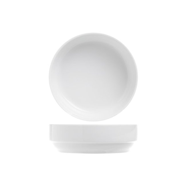 C&T Dish - D19xh6cm - Stackable - Porcelain - (set of 4)