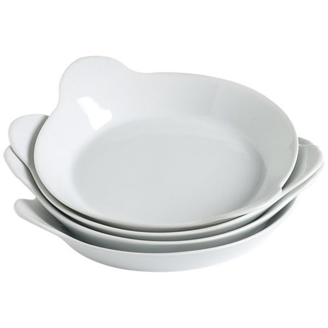 C&T Plateau à oeufs - Porc - 18cm - Porcelaine - (Lot de 16)