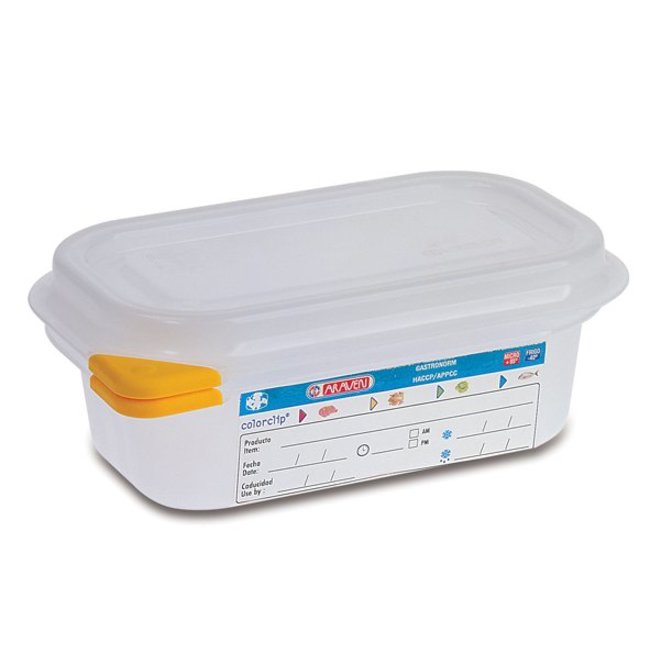 Araven Frischhaltebehälter Hermetic - Gn1-9 - 0,6 Liter - Polypropylen - (6er-Set)