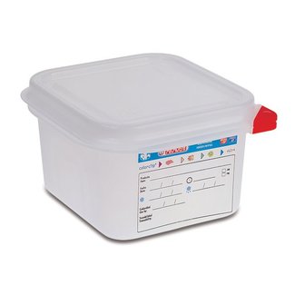 Araven Fresh food container Hermetic - Gn1-6 - 1.7 Liter - Polypropylene - (set of 6)