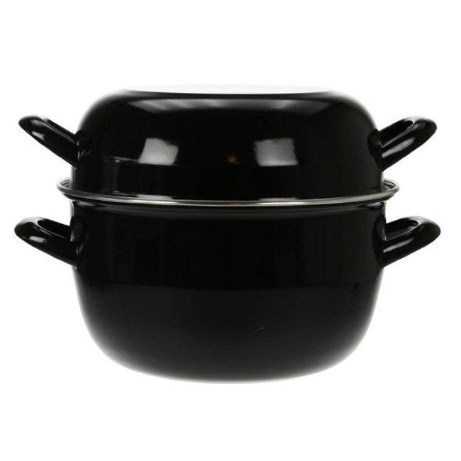 Cosy & Trendy For Professionals Traiteur - Casserole à moules - 4kg - Noir - D24cm - (Lot de 4)