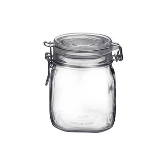 Bormioli Fido - preserving jars - 0,75L - Square - (Set of 6)