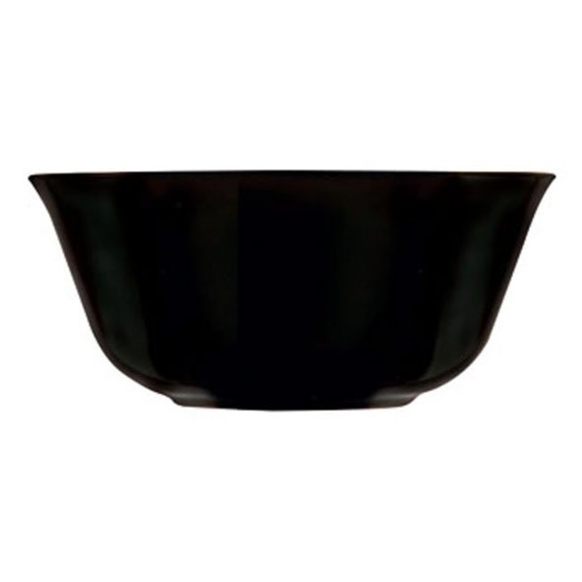 Luminarc Carine - Dish - Black - D12cm - Glass - (set of 6)