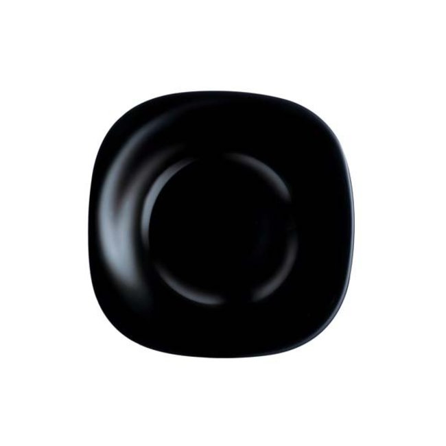 Luminarc Carine - Assiette creuse - Noir - D21cm - Verre - (lot de 6)