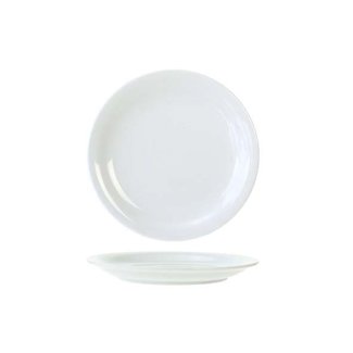 C&T Everyday - Dessert plate - White - 18.5 cm - Porcelain - (set of 6).
