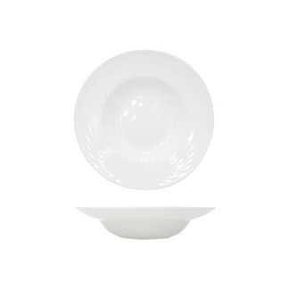 C&T Pasta plate - White - D17-27.5xh6cm - Ceramic - (set of 6).