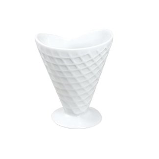 C&T Sundae - Blanc - D9xh11cm - Porcelaine - (Ensemble de 3)