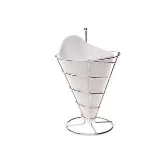 C&T Sac Frites Porcelaine D12xh23 A/support