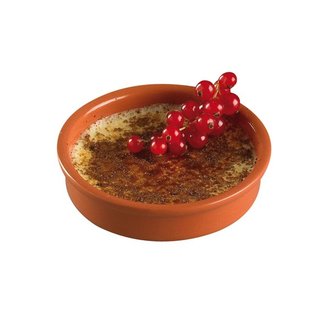C&T Crème brûlée - Plat - D12cm - Terre cuite - (lot de 12)