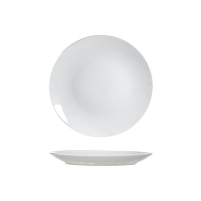 C&T Toulouse - Dessert plate - White - 19cm - Porcelain - (set of 6)