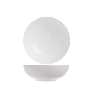 C&T Limo - Deep Plate - White - D18xh6cm - Porcelain - (set of 6)