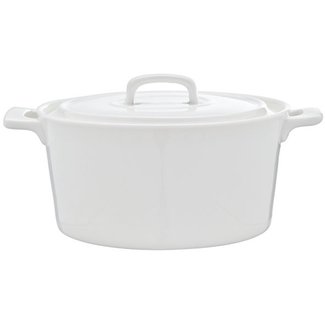 C&T Clio White Potje Met Deksel 43cl D13xh6cm