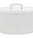 C&T Clio White Jar With Lid 43cl D13xh6cm