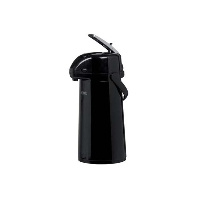 Thermos Pumpenthermosflasche - 1,9 l - schwarz - mit Griff