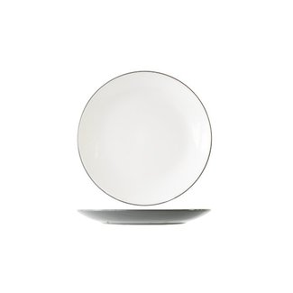 C&T Vince - Gray - Dessert plate - D21.1cm - Ceramic - (set of 6).