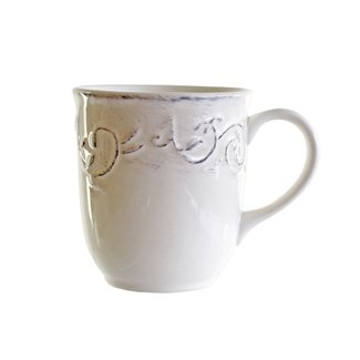 C&T Feston-Vine - Crème - Tasse - 35cl - D9xh10cm - Céramique - (lot de 6)