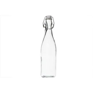 C&T Bouteille Avec Bouchon - 0,53L - D6,5xh27cm - Verre