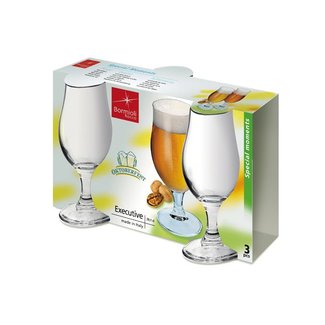 Bormioli Executive - Beer glasses - 37.5cl - (Set of 3)