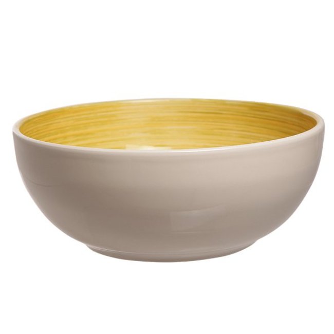 C&T Turbolino-Gelb - Salatschüssel - D25cm - 2,6L - (4er-Set)