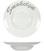 C&T Assiette creuse Smakelijk - D17-27,5xh6cm - Blanc - Porcelaine - (lot de 6)