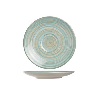 C&T Turbolino-Bleu - Dish - D17cm - ceramic - (set of 6)