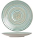 C&T Turbolino-Bleu - Dish - D17cm - ceramic - (set of 6)