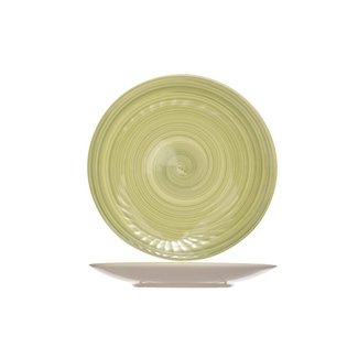 C&T Turbolino Vert Ass Dessert 22cm - Ceramic - (Lot de 6)