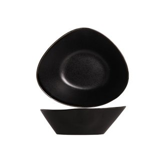 C&T Vongola-Black - Salad bowls - 14x12xh4.5cm - Ceramic - (Set of 6)