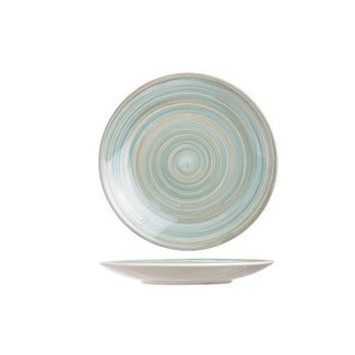 C&T Turbolino-Blue - Dessert plates - D22cm - Ceramic - (Set of 6)