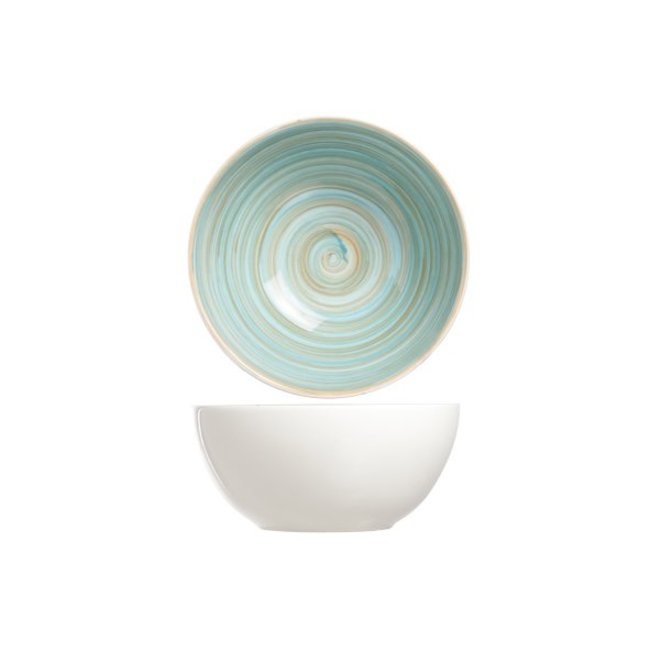 C&T Turbolino-Blue - Bowl - D14,5cm - Ceramic - (Set of 6)