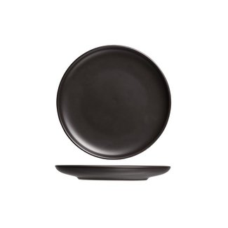 C&T Okinawa-Black - Assiettes plates - D23,3xh2,5cm - Céramique - (lot de 6)