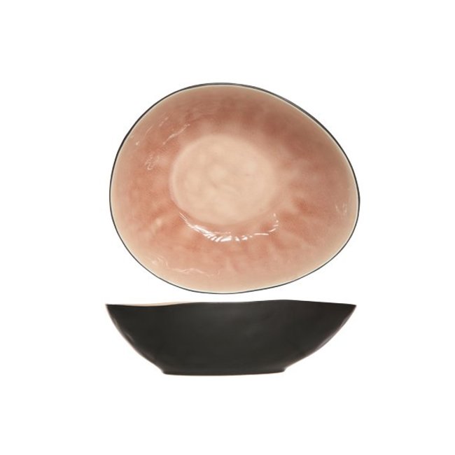 C&T Laguna Old Rose - Bowl - 20x16,5xh6cm - Ceramic - (Set of 6)