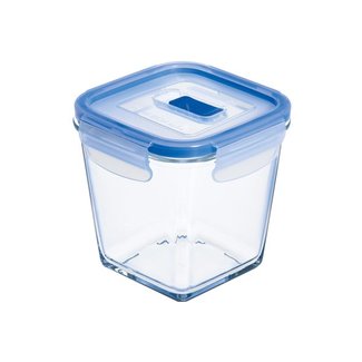 Luminarc Pure Box - Boîte de stockage - Transparent - 75cl - 12x12xH12cm - Verre - (lot de 3).