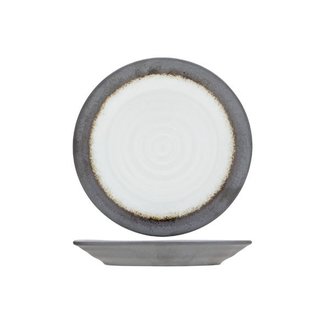 C&T Stone - Gray - Bread plate - D15cm - Porcelain - (set of 6)