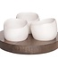 C&T Bao Apero Set Basic Holz - 3 Töpfe Weiß