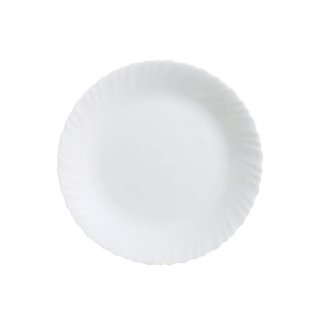 Luminarc Feston - Assiette plate - Blanc - 25 cm - Opale - (lot de 6).