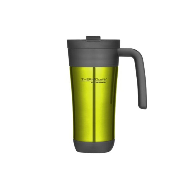 Thermos Flip Lid Travel Mug 425ml Limed10xh19.5cm - With Handle