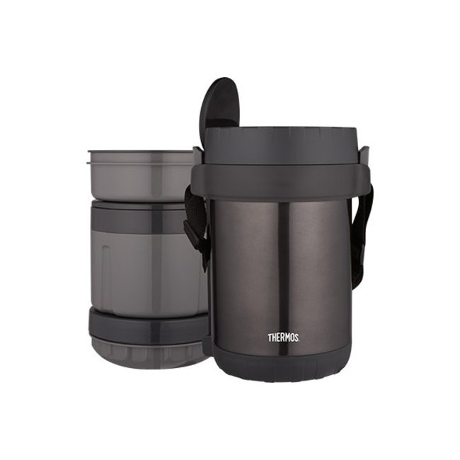 Thermos Jbg Voedseldrager Met 3 Compartimentenen Lepel 300ml-400ml-600ml