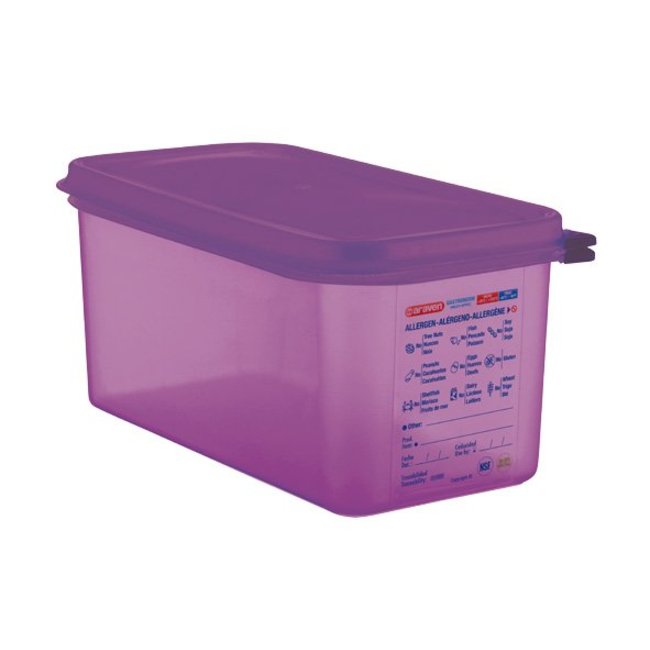 Araven Contenant hermétique pour aliments - Gn1-3 - Violet - 6L - 32,5x17,6x15cm - Polypropylène - (Lot de 3)