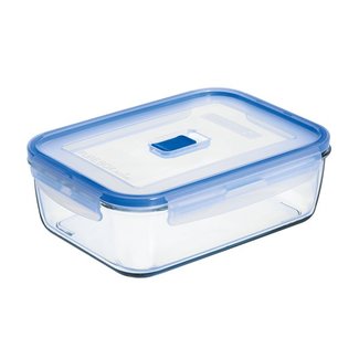 Luminarc Pure Box - Boîte de rangement - Transparent - 197cl - 24x18x7,5cm - Verre - (lot de 3).