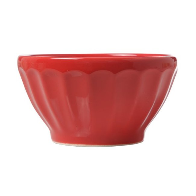 C&T Facetta - Bowl - D14xh7.5cm - Red - (set of 6)