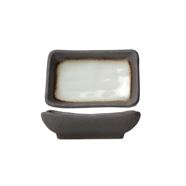 C&T Stone - Gray - Bowl - 10.5x7cm - Porcelain - (set of 6)
