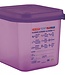 Araven Airtight Food container - Gn1-6 - Purple - 2,6L - 17.6x16,2x15cm - Polypropylene - (set of 6)